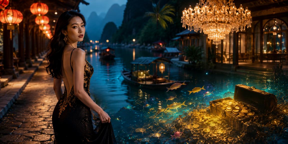 Người dùng tại chợ đêm Ninh Bình thưởng thức giải trí trực tuyến